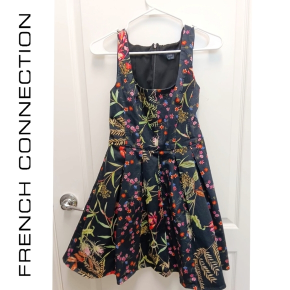 French Connection Women's Dress Floral Batik Japanese Design Size 6 - Picture 14 of 14